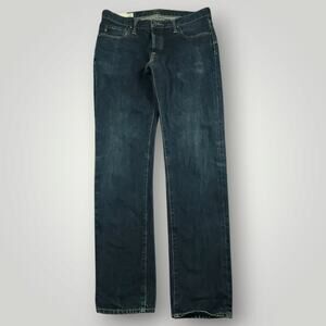 Abercrombie Fitch Jeans Mens 34x34 Skinny Y2K Button Fly Indie Sleaze Dark Wash